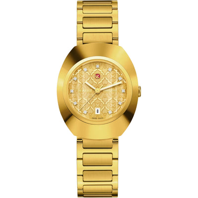 Rado DiaStar Original Automatic Yellow Dial Yellow Gold Stainless Steel Women's Watch R12171263