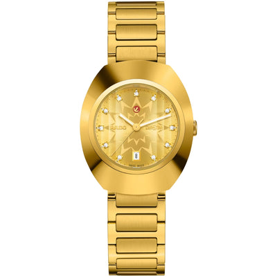 Rado DiaStar Original Automatic Yellow Dial Yellow Gold Stainless Steel Women's Watch R12171663