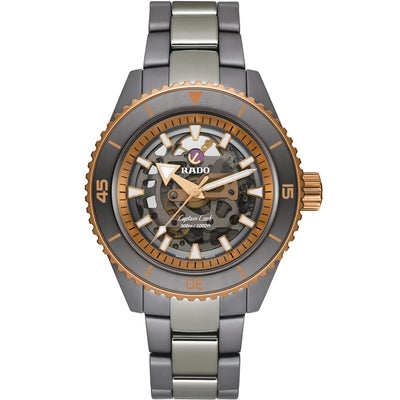 Rado Captain Cook Automatic Grey Dial Plasma Ceramic Men's Watch R32148162