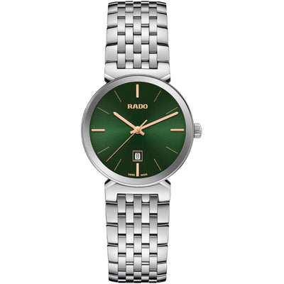 Rado Florence Green Dial Silver Stainless Steel Women's Watch R48913313