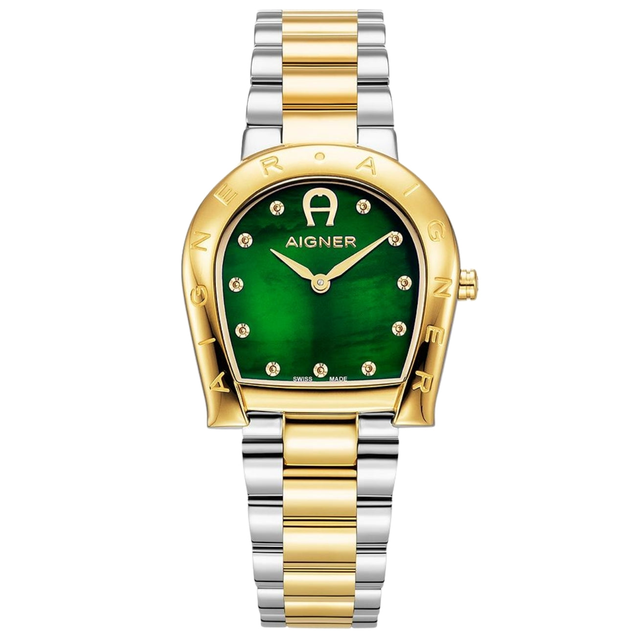 Aigner Ravenna DUE Green Mother Of Pearl Women AIAGW259002W