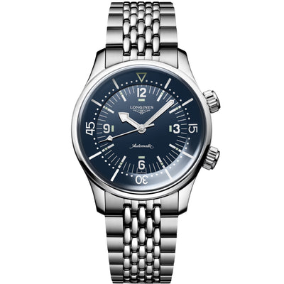 LONGINES Blue lacquered polished Men Watch L37644907