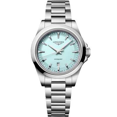 Longines Conquest Mint Blue Dial 30mm Women's Watch L33504926