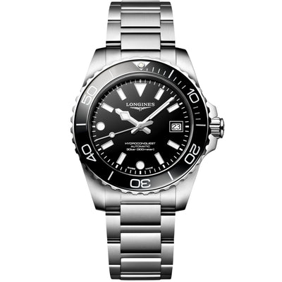 Longines HydroConquest Black Dial 39mm Women's Watch L37794566