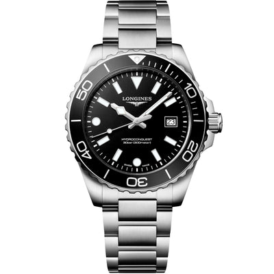 Longines HydroConquest Black Dial 42mm Quartz Men's Watch L37694566