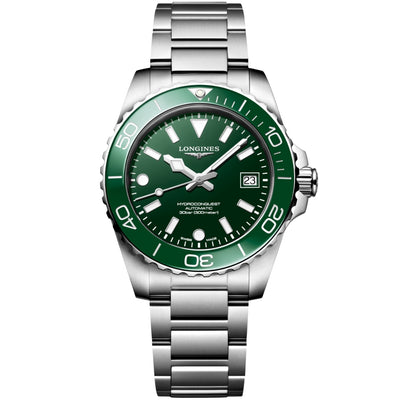 Longines HydroConquest Green Dial 39mm Women's Watch L37794066