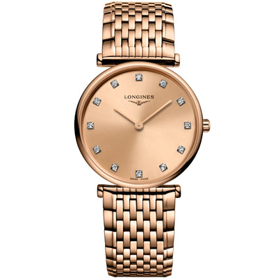 Longines La Grande Classique Rose Gold PVD Diamond Watch L45121908