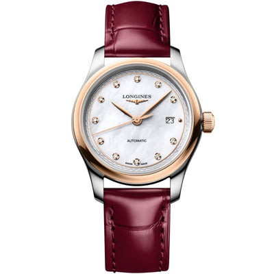Longines Master Collection Rose Gold MOP Diamond Ladies Watch L24495892