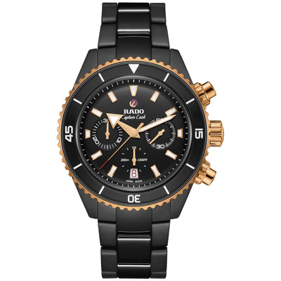 Rado Captain Cook Automatic Chronograph Black Dial Men's Watch R32190153