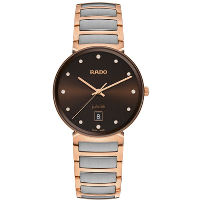 Rado Florence Quartz 38mm Brown Diamond Dial Two-Tone Watch R48918713