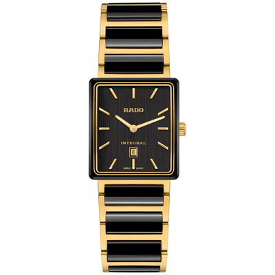Rado Integral Quartz Black Dial PVD Watch R20258162