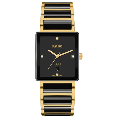 Rado Integral Quartz Black Diamond Dial Watch R20256712