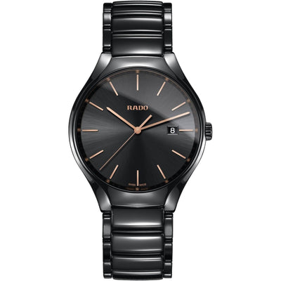 Rado True Round Quartz Black Men R27238162