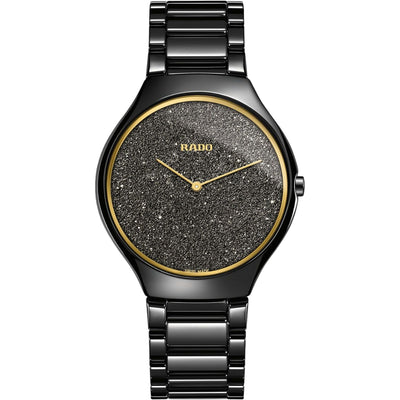 Rado True Round Quartz Black Women R27009152