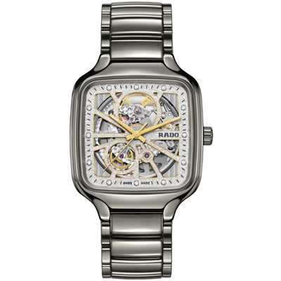 Rado True Square Open Balance Wheel Plasma Ceramic Women's Watch R27083722