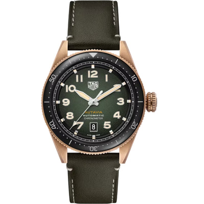 TAG Heuer Green Dial Automatic Men Watch 42 mm WBE5190.FC8268