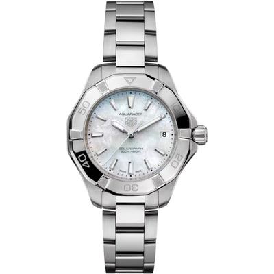 TAG Heuer White Dial Solar Women Watch 34 mm WBP1312.BA0005