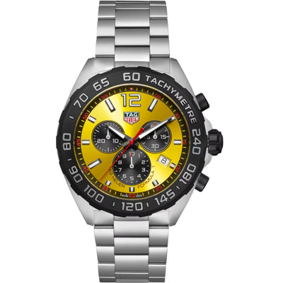 TAG Heuer Yellow Dial Quartz Men Watch 43 mm CAZ101AM.BA0842