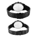 Fastrack Round Black Couple Watch 33056296NM01P