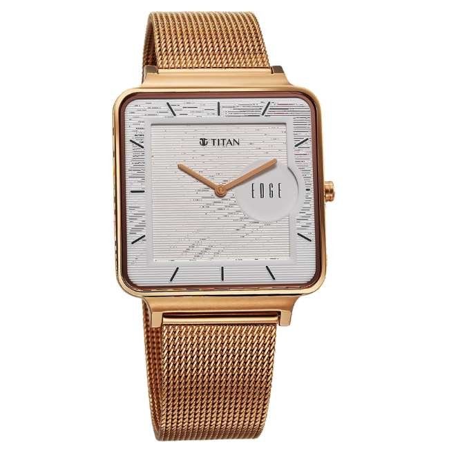 Titan Edge White Quartz Watch 10017WM01