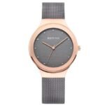 Bering Round Analog Grey Dial Women Watch- 12934-369