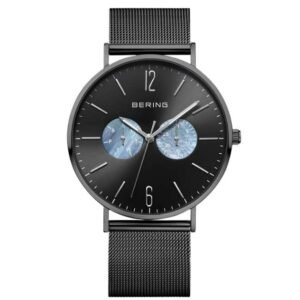 Bering Round Chronograph Black Dial Men Watch - 14240-123