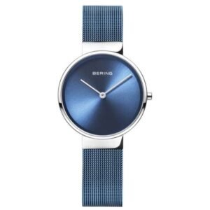 Bering Round Analog Blue Dial Women Watch- 14531-308