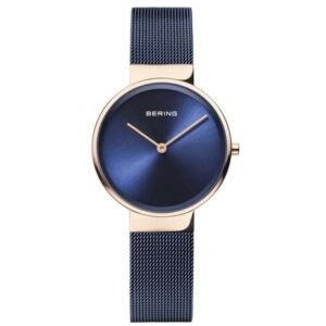 Bering Round Analog Blue Dial Women Watch - 14531-367