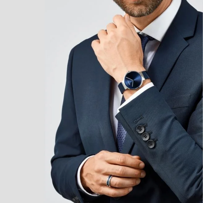 Bering Round Analog Blue Dial Men Watch - 14539-307