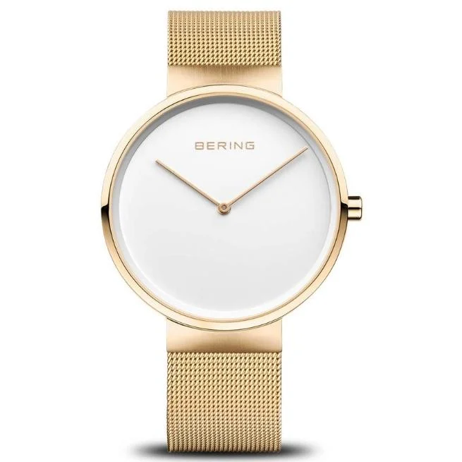 Bering Round Analog White Dial Women Watch- 14539-334