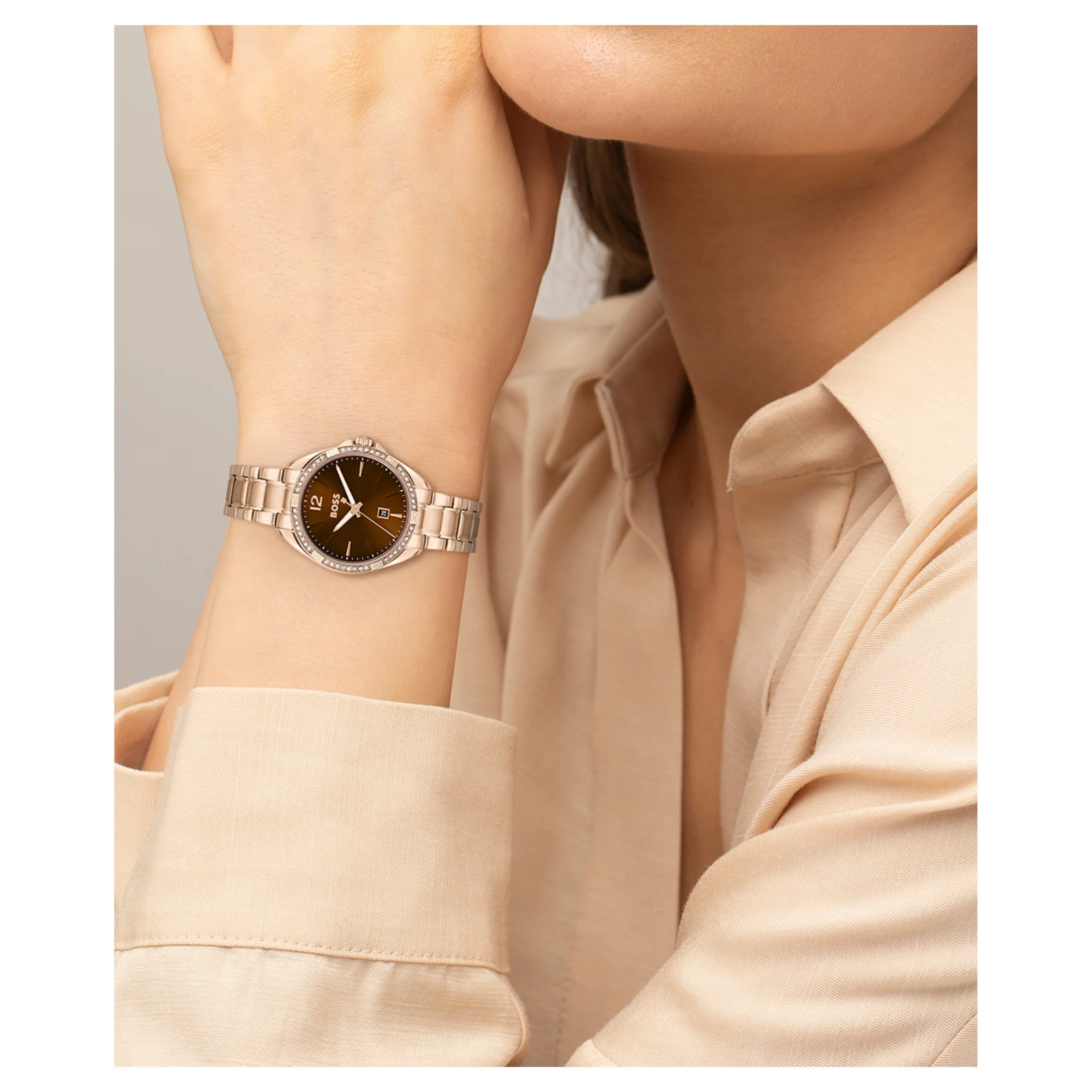 Boss Women Mineral Glass Watch-1502621
