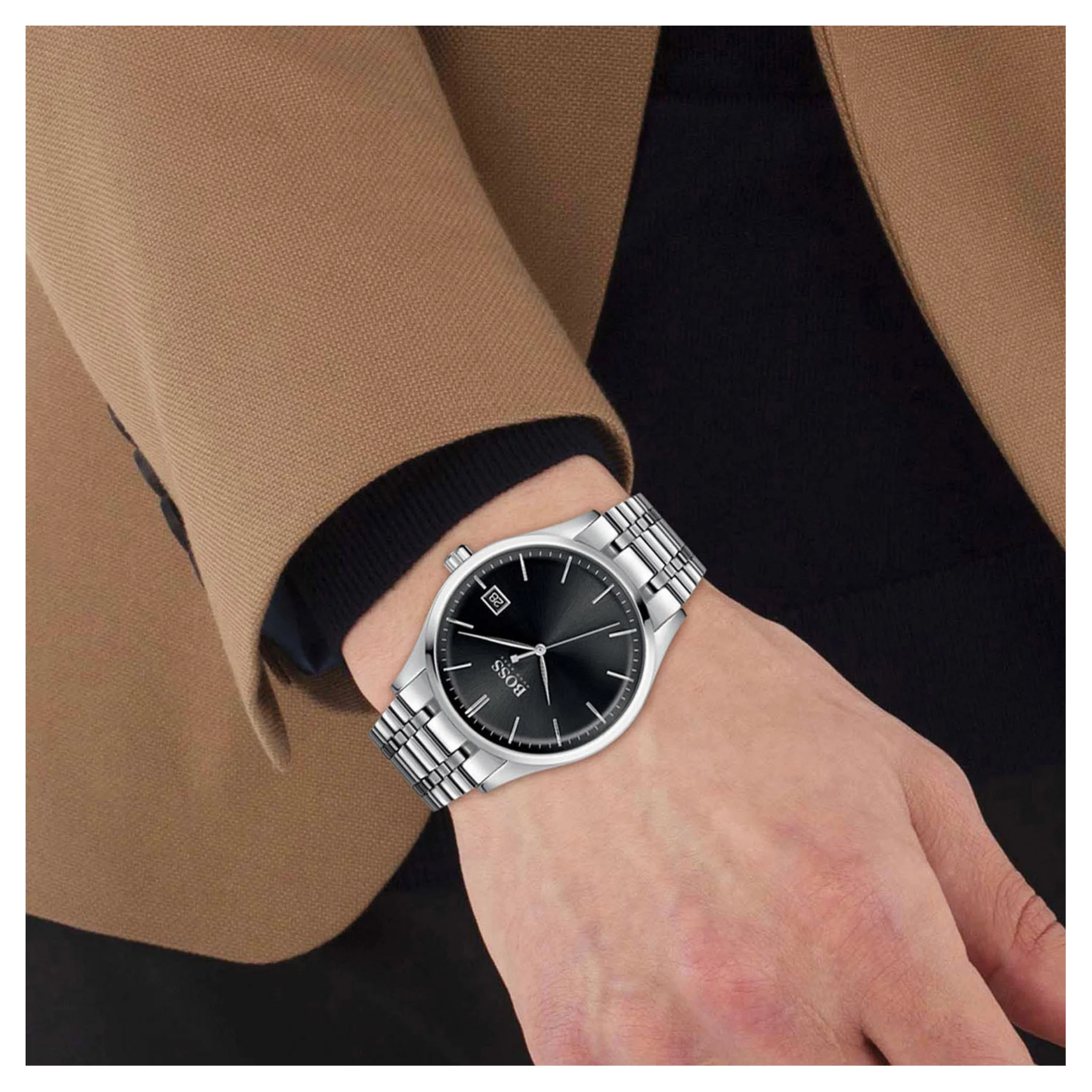 Boss Men Mineral Glass Watch-1513833