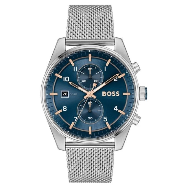 Boss Blue Round Men 1514149