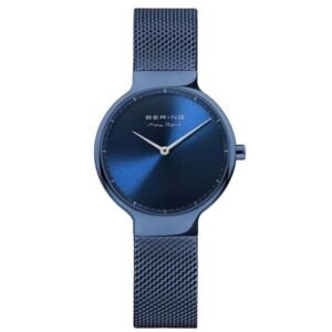 Bering Round Analog Blue Dial Women Watch- 15531-397