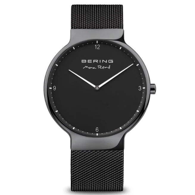 Bering Round Analogue Black Dial Men Watch 15540-122