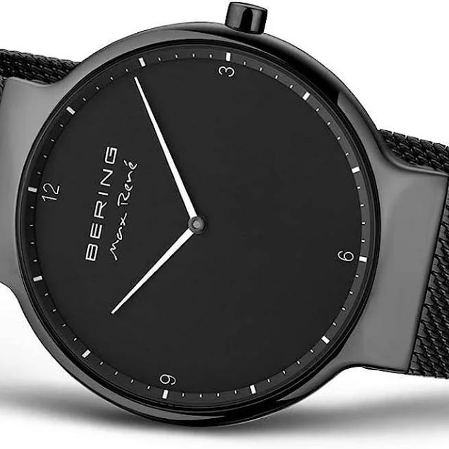 Bering Round Analogue Black Dial Men Watch 15540-122