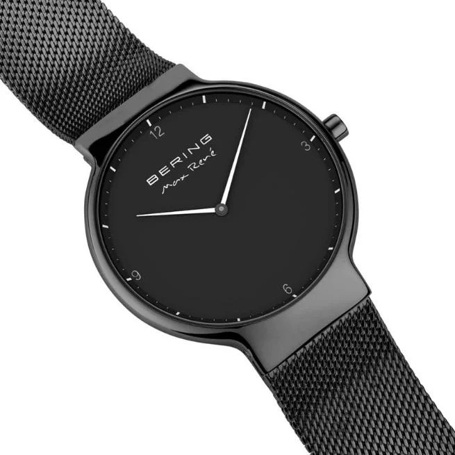 Bering Round Analogue Black Dial Men Watch 15540-122