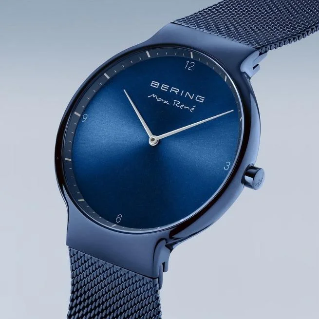 Bering Round Analog Blue Dial Men Watch 15540-397