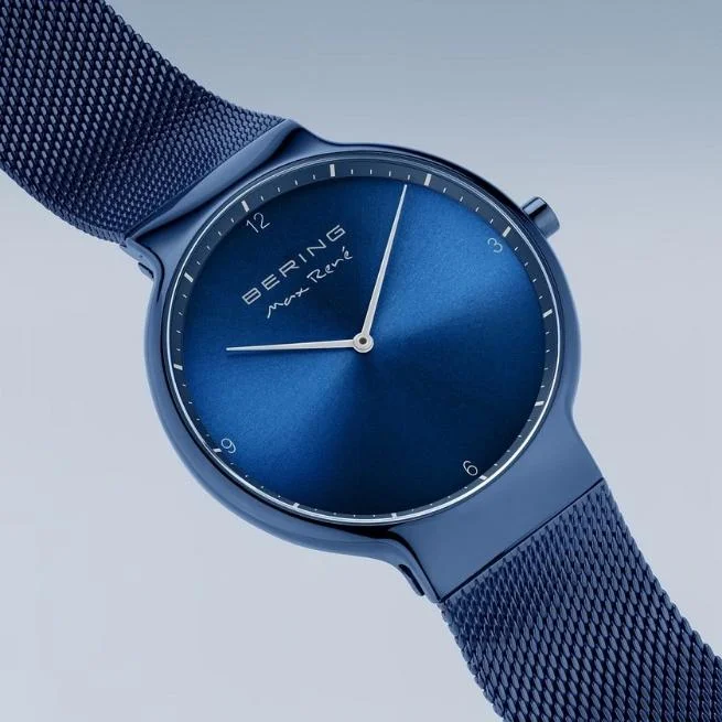 Bering Round Analog Blue Dial Men Watch 15540-397