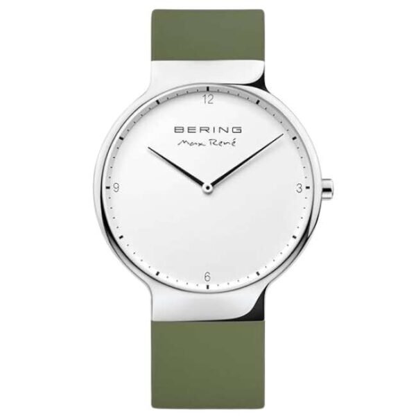 Bering Round Analog White Dial Men Watch - 15540-800