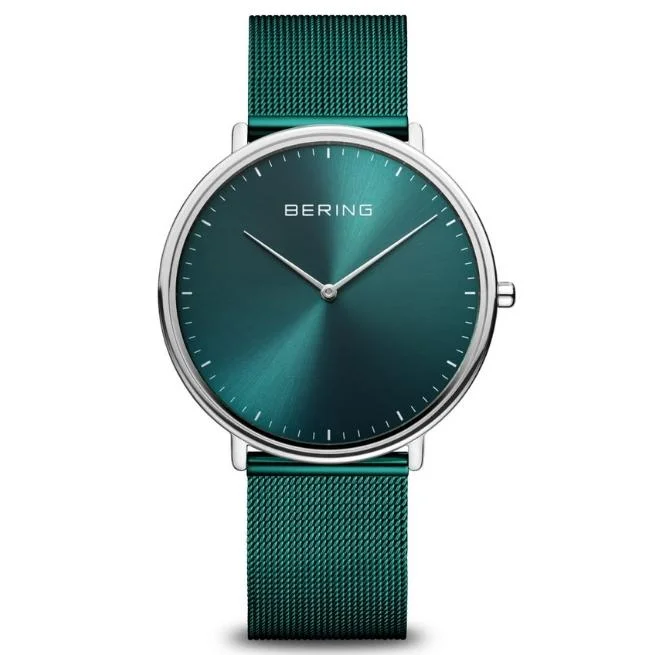 Bering Round Analog Green Dial Men Watch- 15739-808