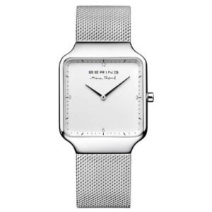 Bering Square Analog White Dial Women Watch- 15832-004