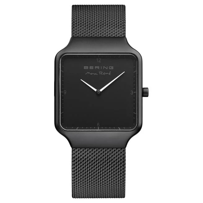 Bering Square Analog Black Dial Women Watch -15832-123
