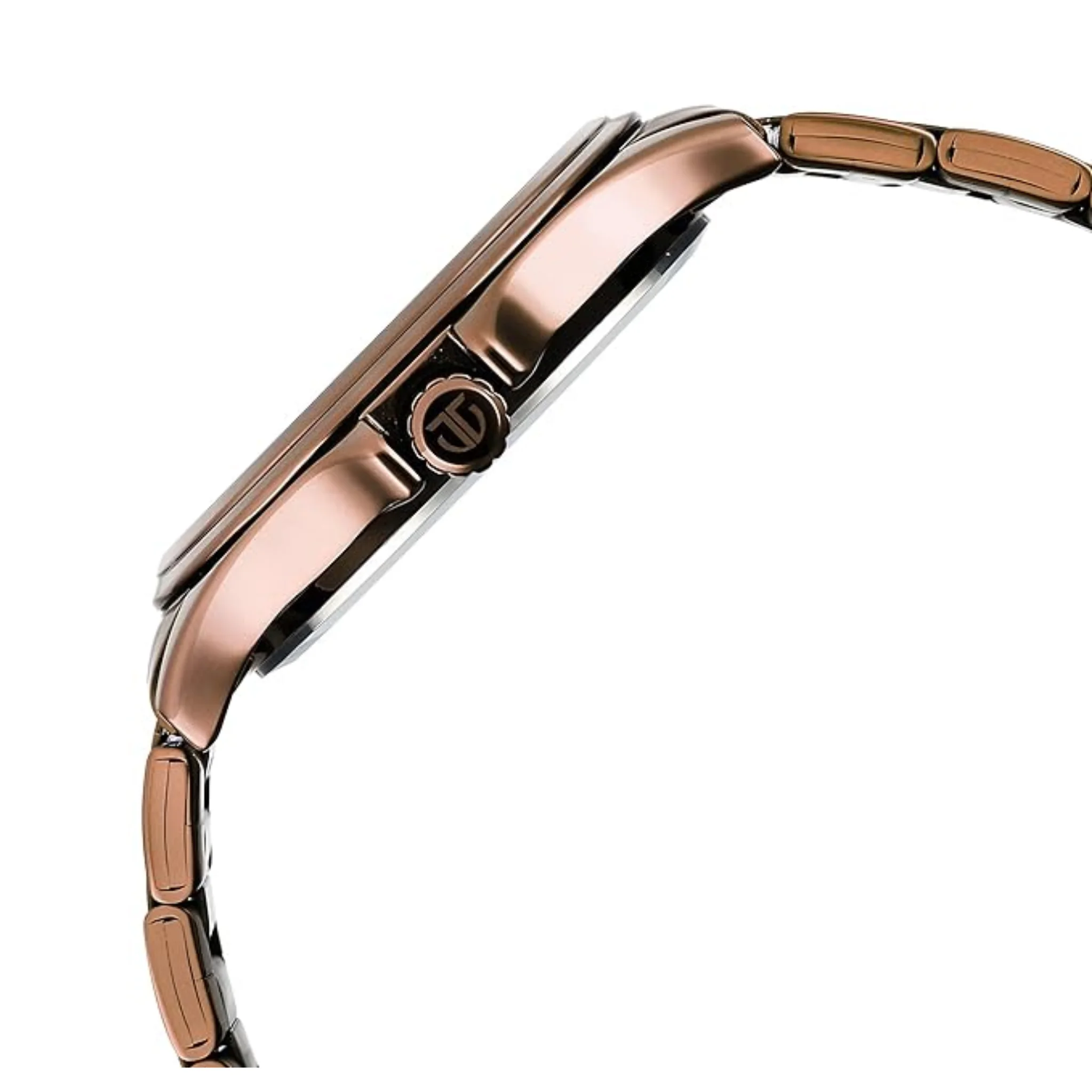 Titan Men Stainless Steel Brown Round - 1698QM02