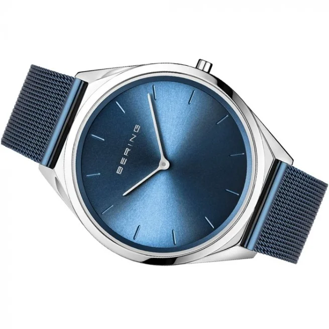 Bering Round Analog Blue Dial Men Watch - 17039-307