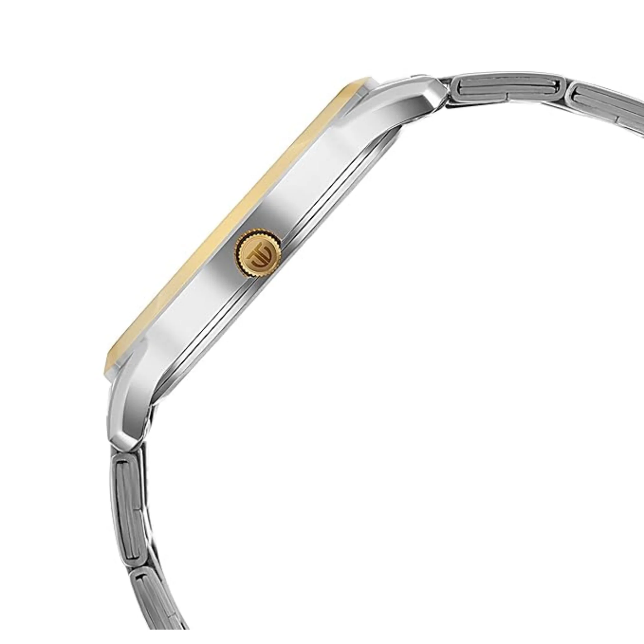 Titan Men Stainless Steel Brown Round - 1825BM01