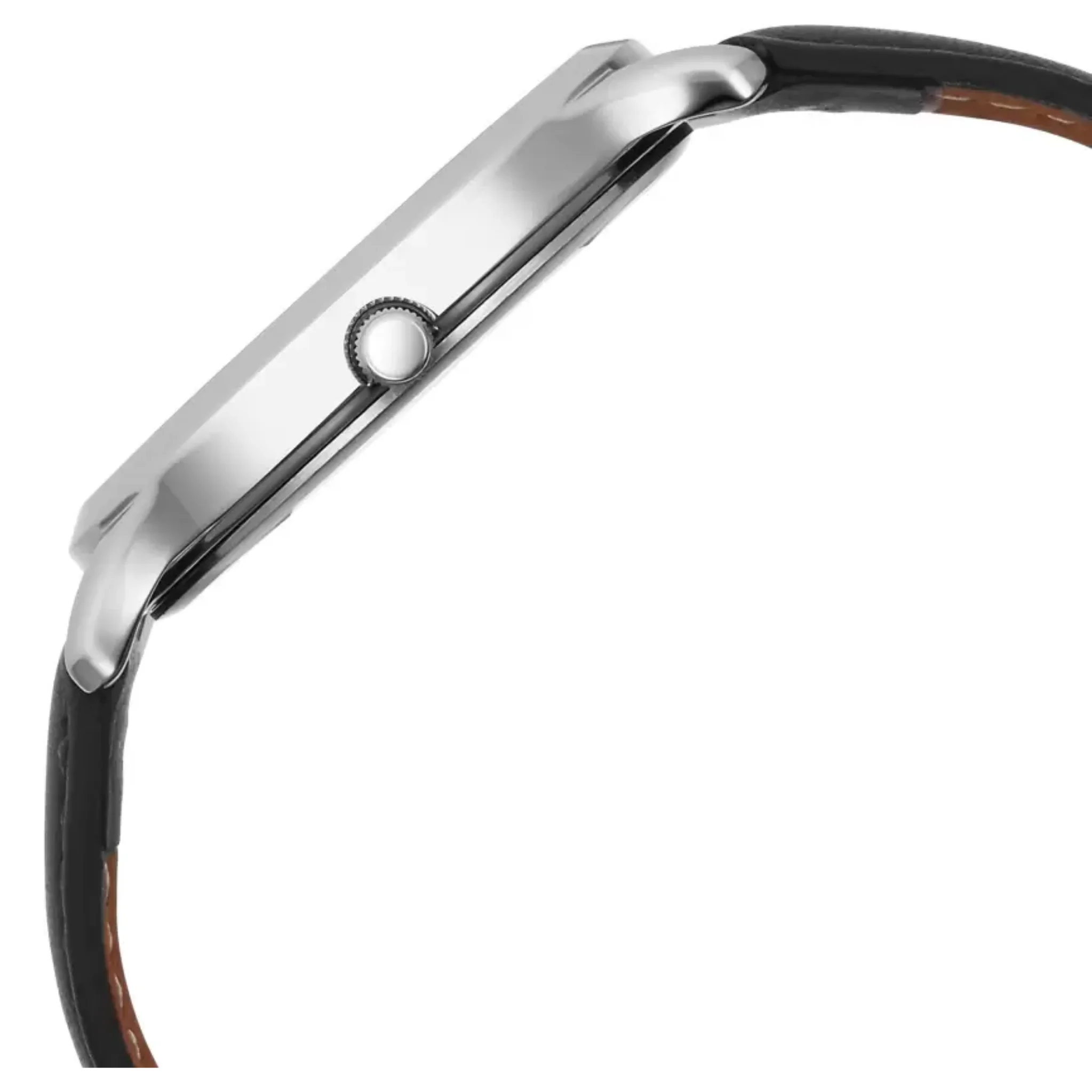 Titan Men Leather Green Round