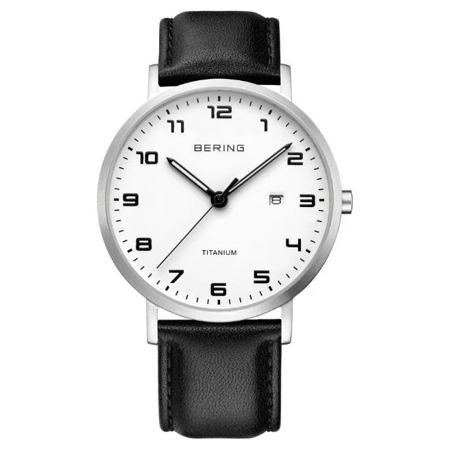 Bering Round Analog White Dial Men Watch- 18640-404