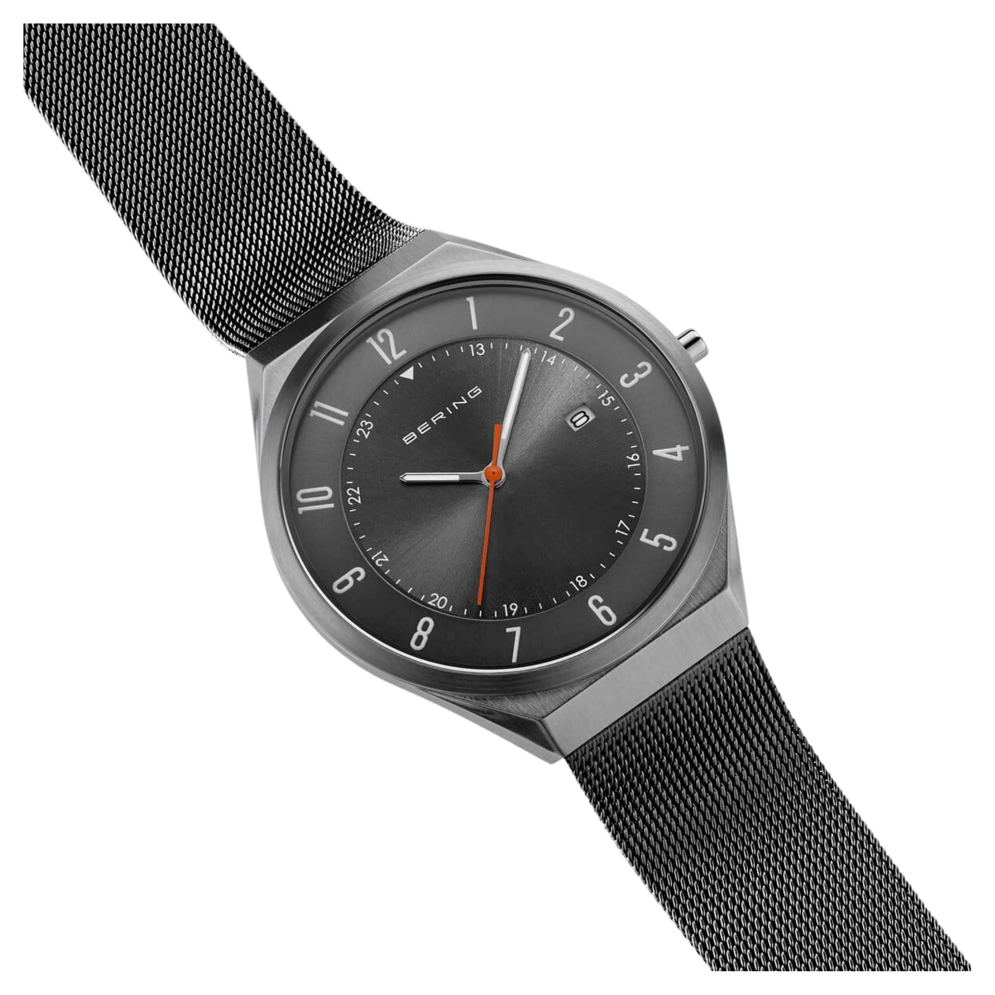 Bering Ultra Slim Grey Analogue Men Watch- 18740-377