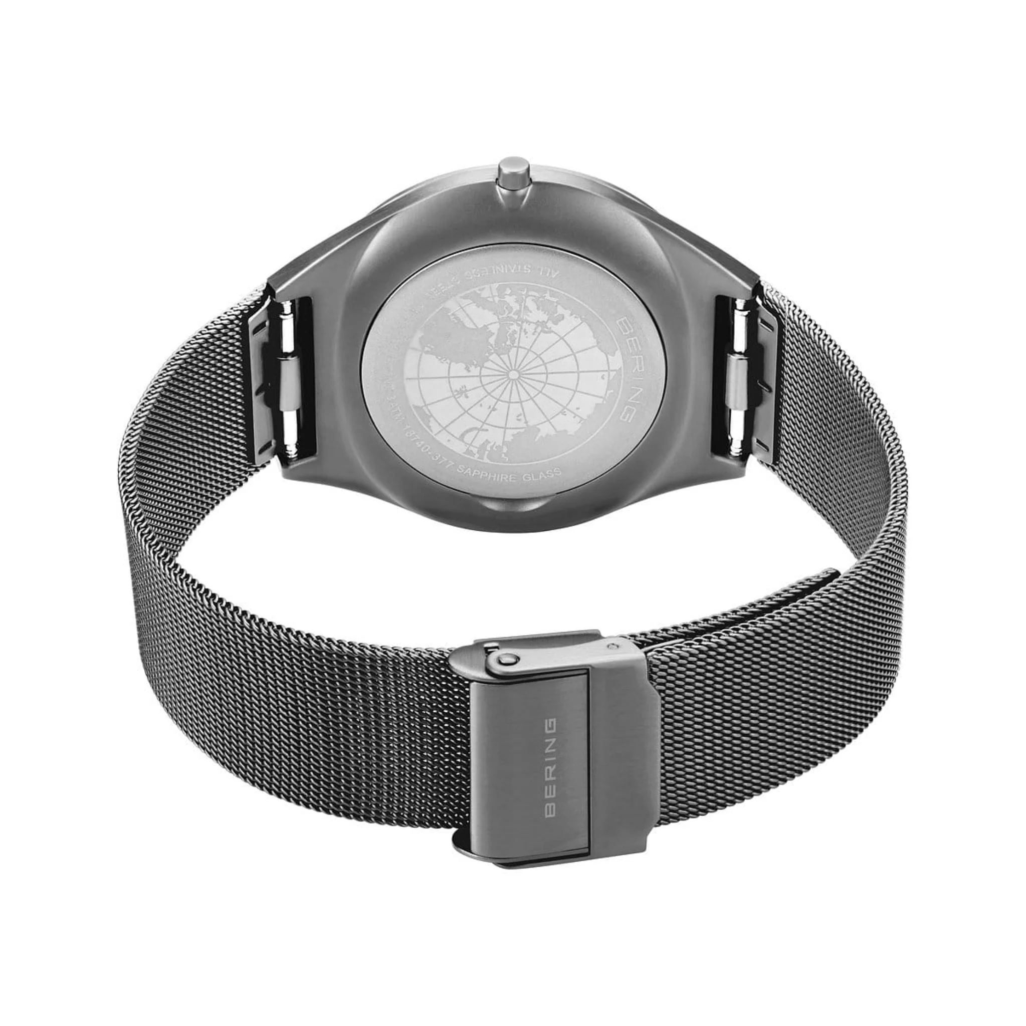Bering Ultra Slim Grey Analogue Men Watch- 18740-377
